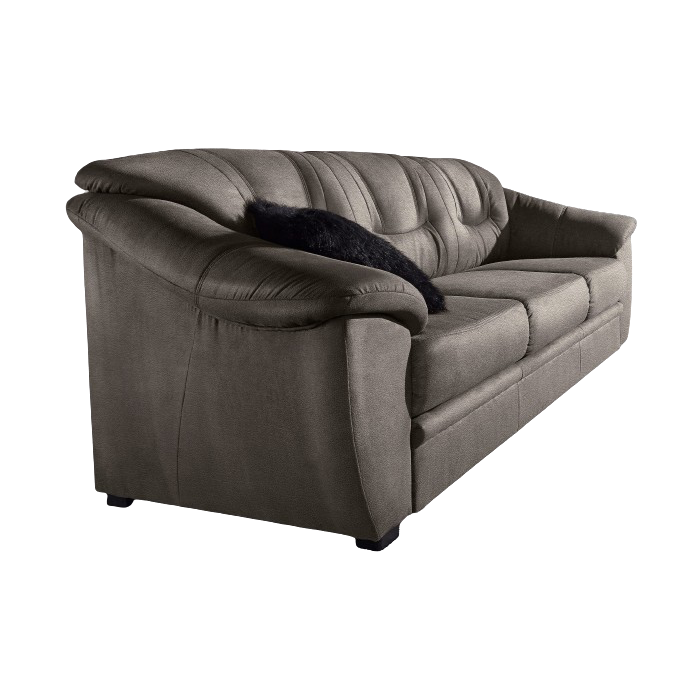 SAFIRA Leder Schlafsofa braun