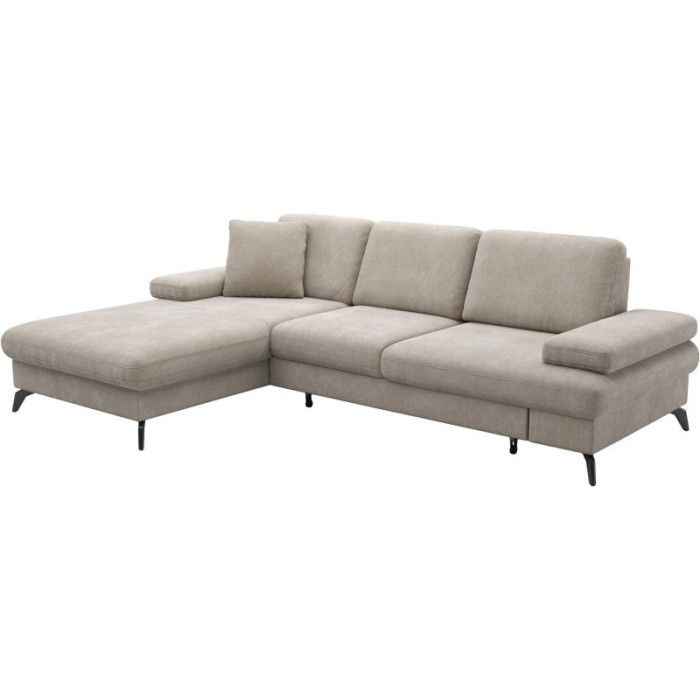 MORRIS Ecksofa-Set taupe - linke Seite