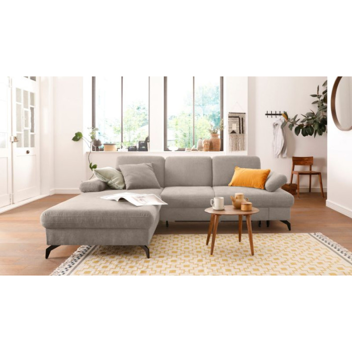 MORRIS Ecksofa-Set taupe - linke Seite