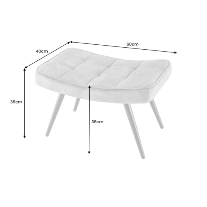 Stolička SCANDINAVIA 40 cm, texturovaná látka modrá