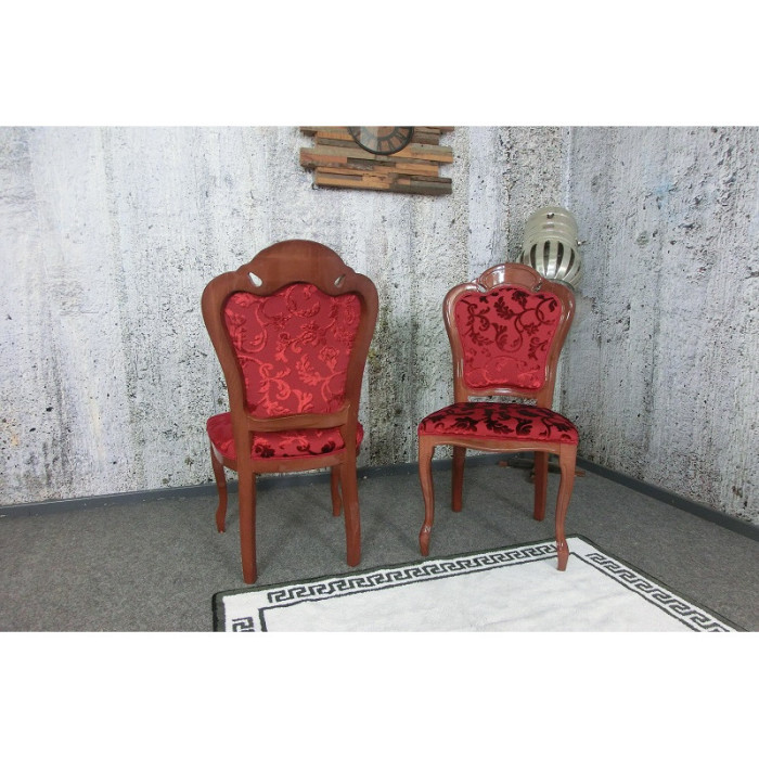 (3241) SEDIA CASTELLO Schlossstuhl rot - 2er-Set