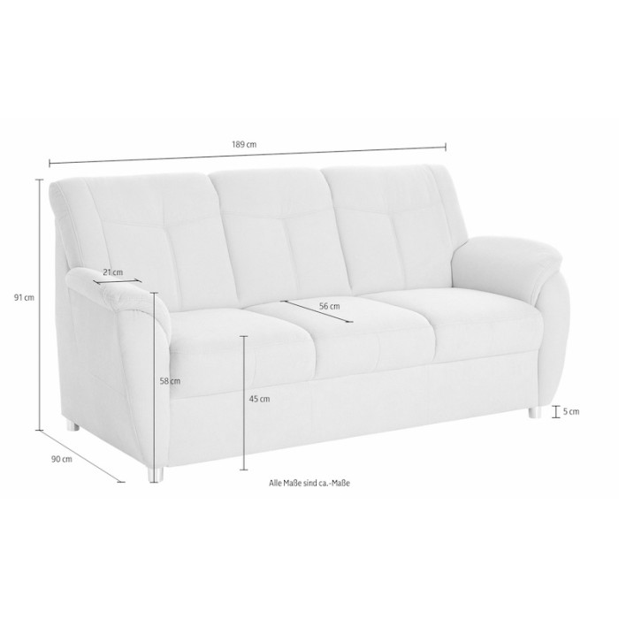 SONOMA Dreisitzer-Sofa braun