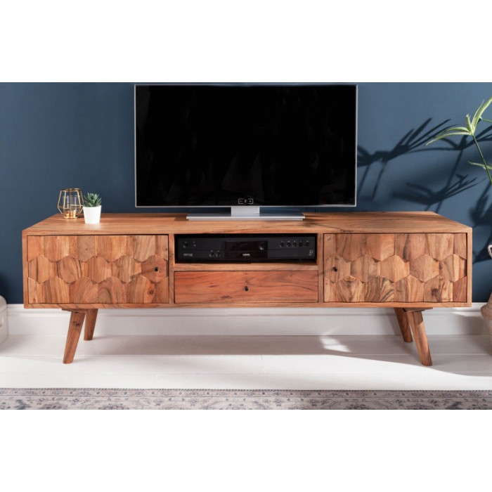 MYSTIC LIVING TV-Tisch aus massivem Akazienholz 140cm