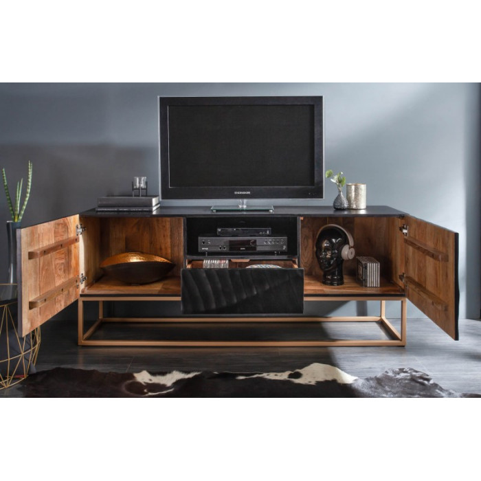 SCORPION Design-TV-Tisch, Mango massiv 160 cm