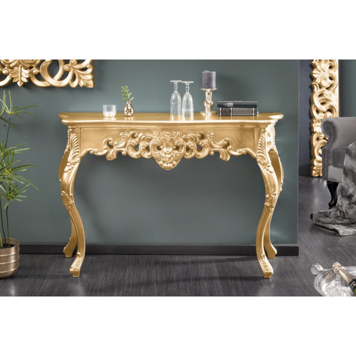 VENICE Luxus-Konsolentisch gold 110cm