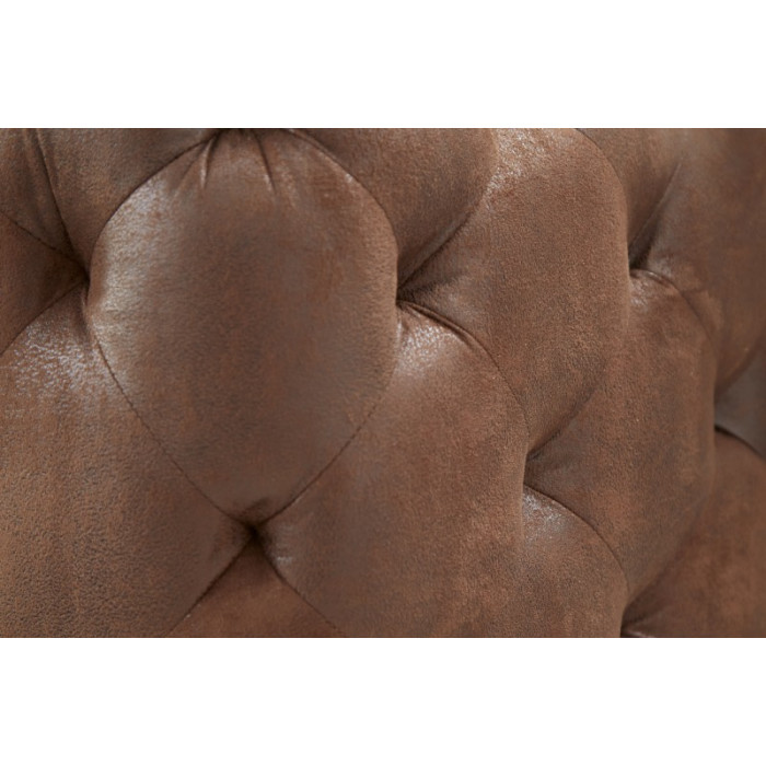 MODERN BAROCK Chesterfield pohovka antik hnědá, 240 cm