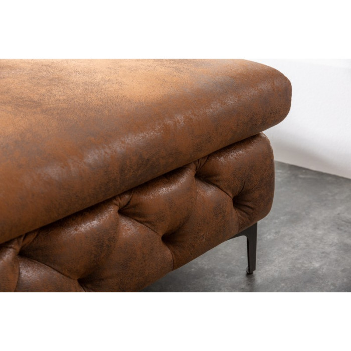 MODERN BAROCK antikbraunes Ecksofa