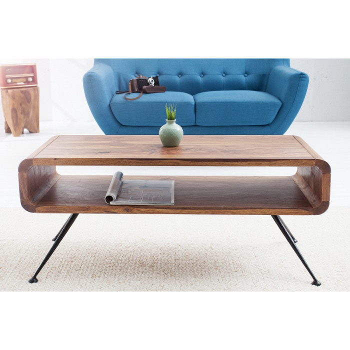 ALPHA Retro-Couchtisch Sheesham 100 cm