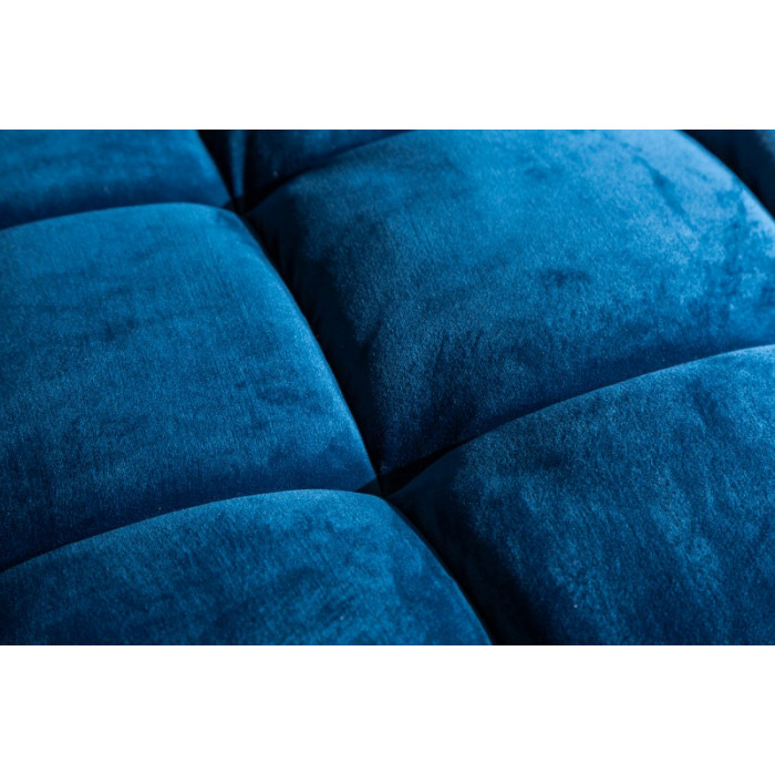 COZY VELVET moderní pohovka 225 cm samet aqua modrá