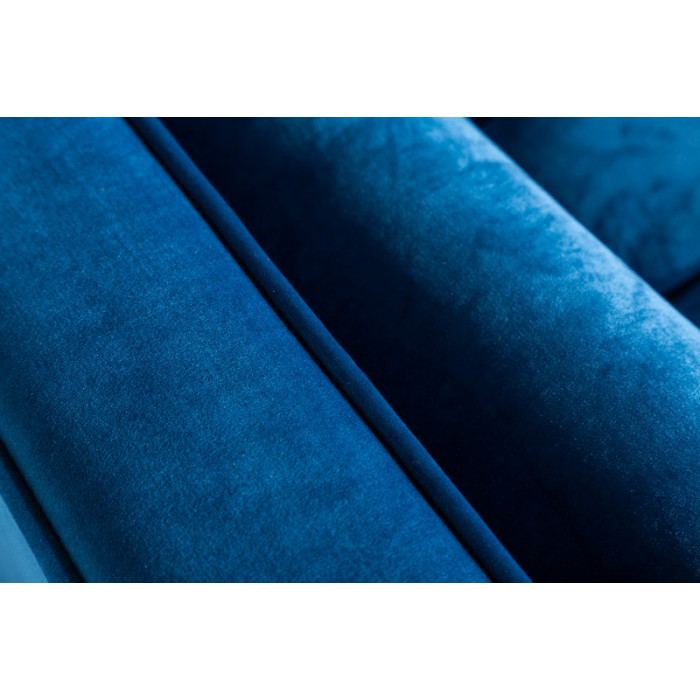 COZY VELVET modernes Sofa 225 cm Samt aqua blau