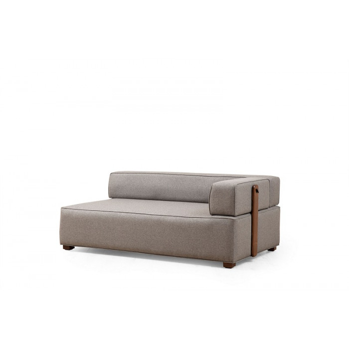 GONDOL Ecksofa-Garnitur grau - links