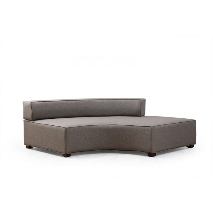 GONDOL Ecksofa-Garnitur grau - links