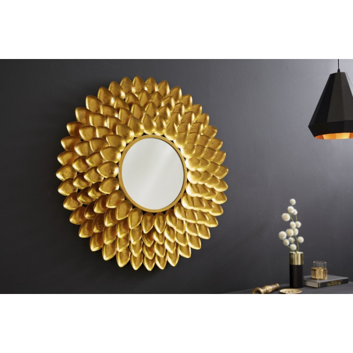 FLOWER gold design Spiegel 90 cm