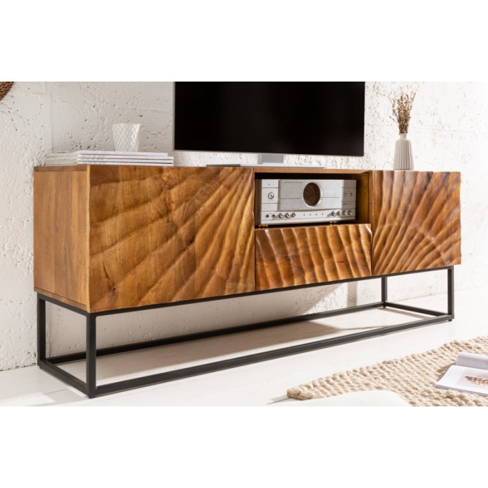 SCORPION Design TV-Tisch massiv Mango 160 cm braun