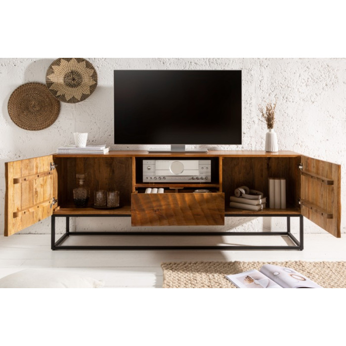 SCORPION Design TV-Tisch massiv Mango 160 cm braun